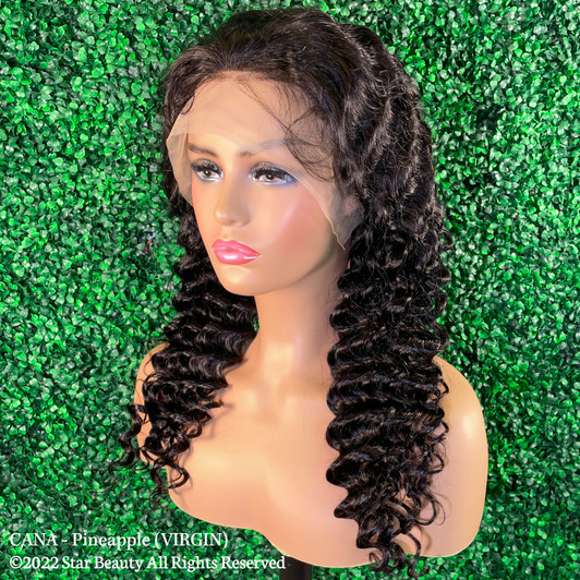 CANA 100% Human Remy Hair 13x4 Lace Frontal - Pineapple Wave (26"-30") CANA 100% Human Remy Hair 13x4 Lace Frontal - Pineapple Wave (26"-30")