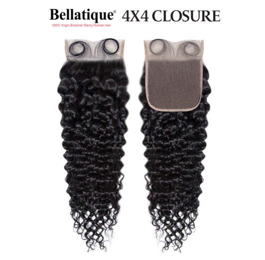 15A BELLATIQUE 100% Virgin Hair 4x4 Closure - Bohemian Curl (12"- 20") 15A BELLATIQUE 100% Virgin Hair 4x4 Closure - Bohemian Curl (12"- 20")