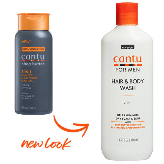Cantu Men's 3-in-1 Shampoo Conditioner Body Wash (13.5oz)