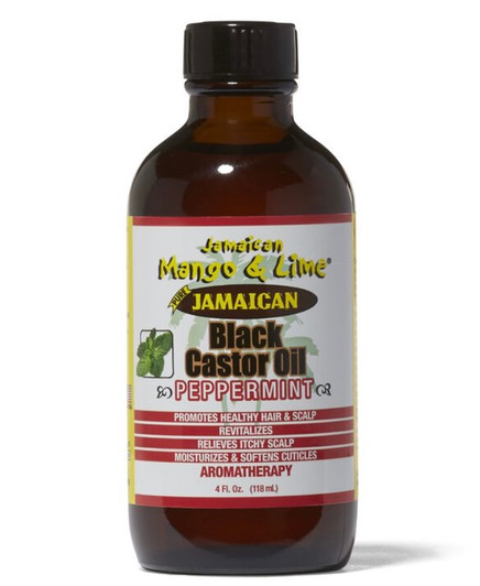 Jamaican Mango & Lime Black Castor Oil  [Peppermint]