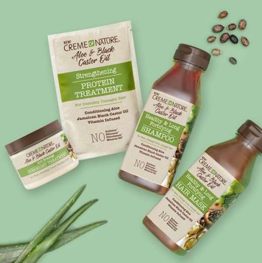 Creme of Nature Aloe & Black Castor Oil Healthy & Long Fortifying Hair Mask