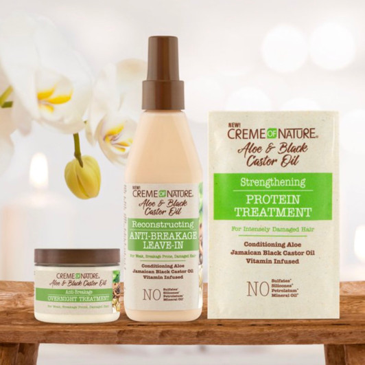 Creme of Nature Aloe & Black Castor Oil Strengthening Protein Treatment