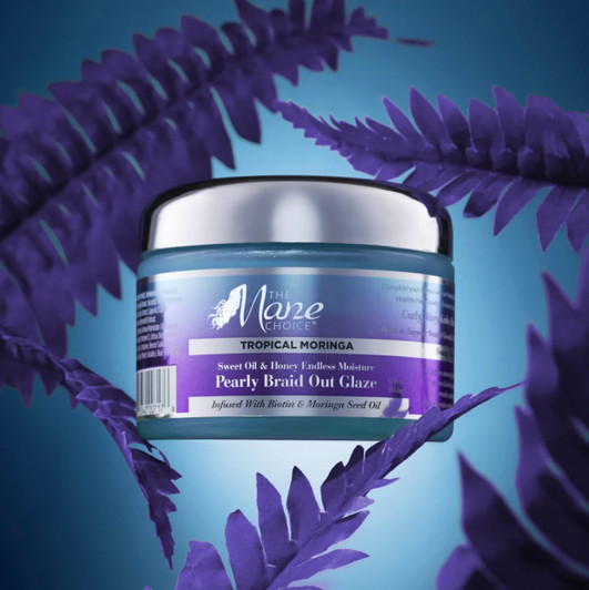 The Mane Choice Tropical Moringa Sweet Oils & Honey Endless Moisture Pearly Braid Out Glaze