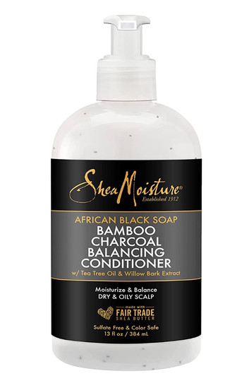 Shea Moisture African Black Soap Bamboo Charcoal Balancing Conditioner Shea Moisture African Black Soap Bamboo Charcoal Balancing Conditioner