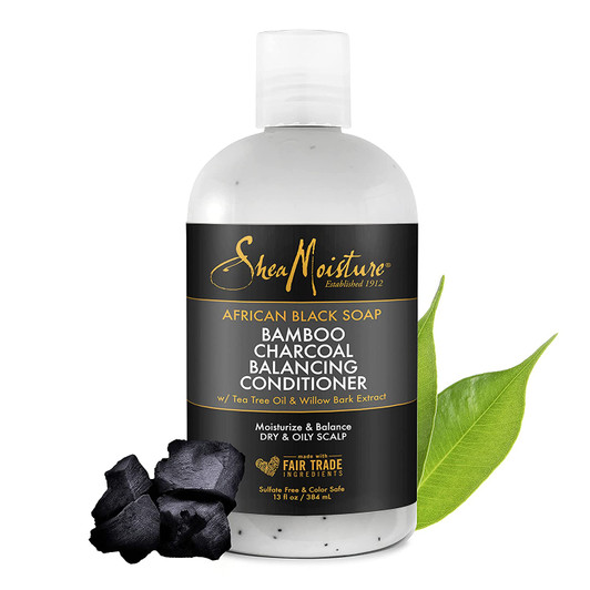 Shea Moisture African Black Soap Bamboo Charcoal Balancing Conditioner Shea Moisture African Black Soap Bamboo Charcoal Balancing Conditioner