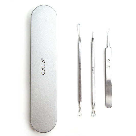 CALA Skin Glow Tool Kit with Travel Metal Case (3 Pcs)