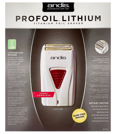 Andis Professional Profoil Lithium Titanium Foil Shaver (OLD PK) Andis Professional Profoil Lithium Titanium Foil Shaver (OLD PK)