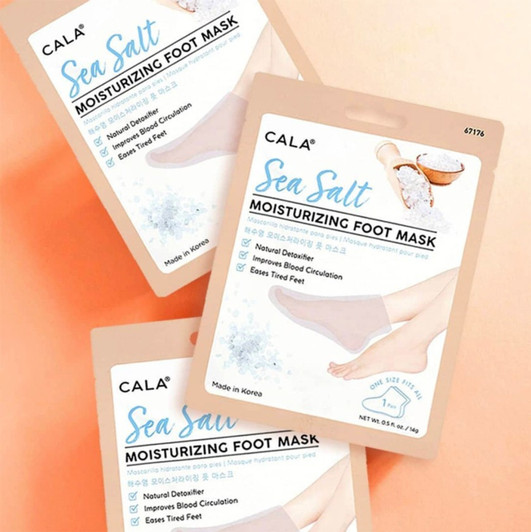 CALA Moisturizing Foot Mask (5 Masks) - Sea Salt