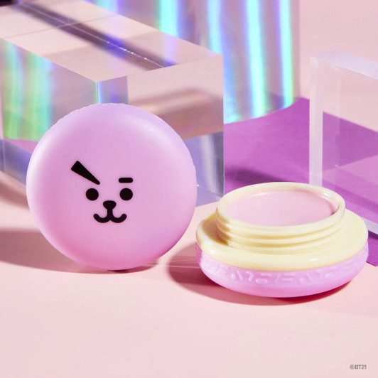 THE CREME SHOP BT21 COOKY Macaron Lip Balm - Rose