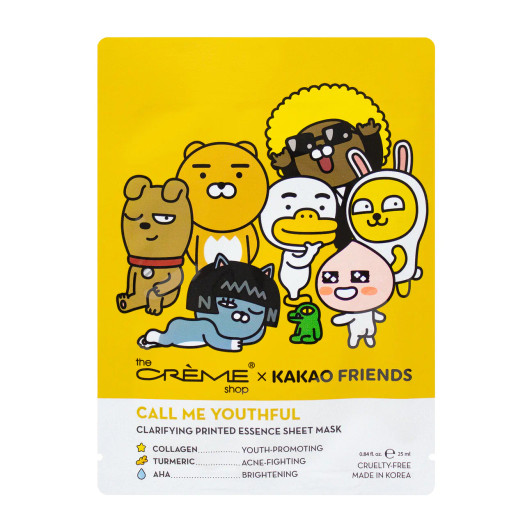 THE CREME SHOP KAKAO FRIENDS CALL ME YOUTHFUL Printed Essence Sheet Mask