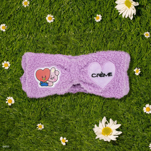 THE CREME SHOP BT21 BABY Plush Spa Teddy Headyband - Starstruck Purple