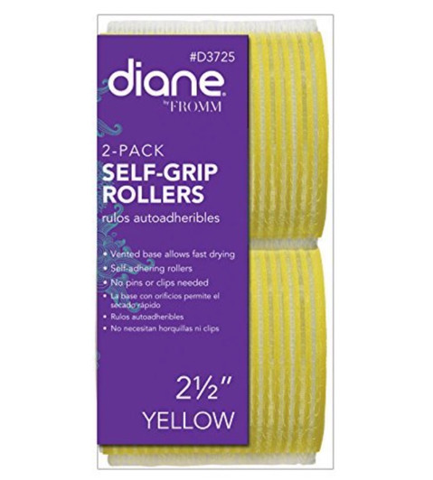 DIANE Self-Grip Roller 2-1/2" Yellow (2PK)