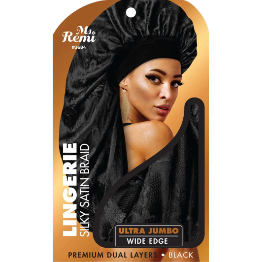 Ms. Remi Lingerie Wide Edge Silky Braid Bonnet Ultra Jumbo Ms. Remi Lingerie Wide Edge Silky Braid Bonnet Ultra Jumbo