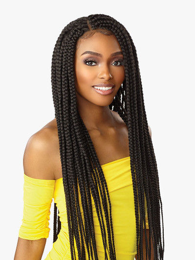 SENSATIONNEL Cloud 9 4X4 Swiss Lace Wig - BOX BRAID X- LARGE 36" SENSATIONNEL Cloud 9 4X4 Swiss Lace Wig - BOX BRAID X- LARGE 36"