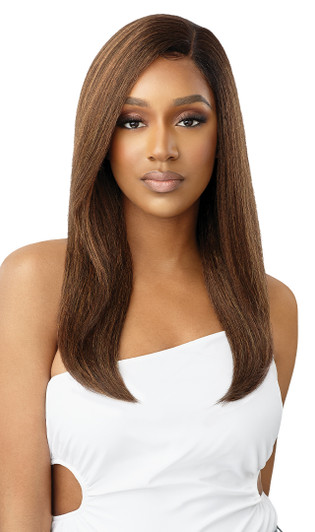 OUTRE HD Transparent Lace Front Wig - NATURAL YAKI 22" OUTRE HD Transparent Lace Front Wig - NATURAL YAKI 22"