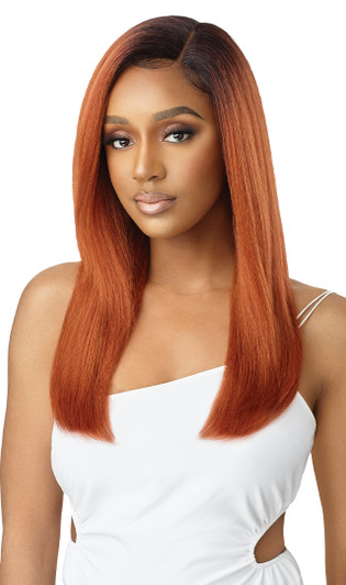 OUTRE HD Transparent Lace Front Wig - NATURAL YAKI 22" OUTRE HD Transparent Lace Front Wig - NATURAL YAKI 22"