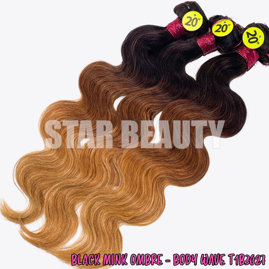 Black Mink Single Bundle - Body Wave (T1B/30/27) (10"- 24")