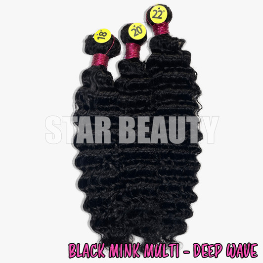 Black Mink Multi Pack - Deep Wave Black Mink Multi Pack - Deep Wave