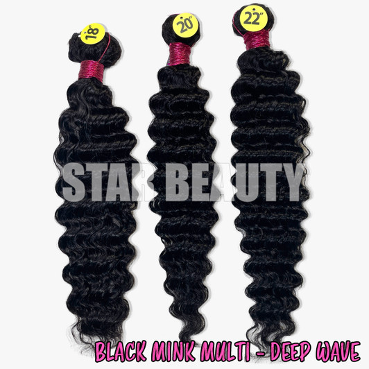 Black Mink Multi Pack - Deep Wave Black Mink Multi Pack - Deep Wave