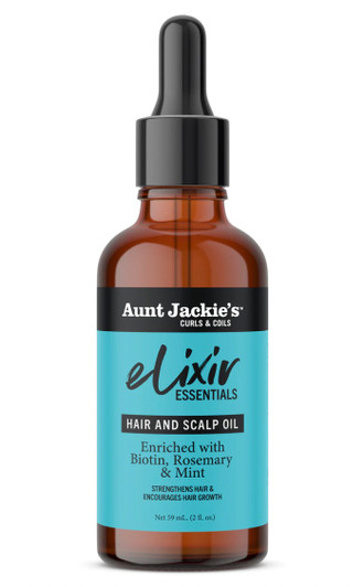 Aunt Jackie's Elixir Essentials Hair & Scalp Oil - Biotin, Rosemary & Mint
