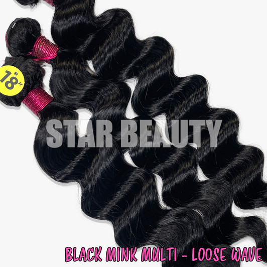 Black Mink Multi Pack - Loose Wave Black Mink Multi Pack - Loose Wave