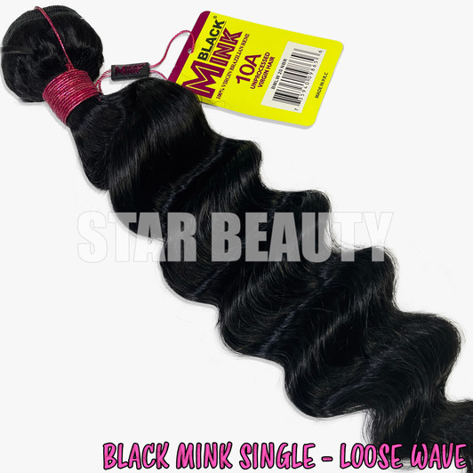Black Mink Loose Wave (10"- 24") Black Mink Loose Wave (10"- 24")