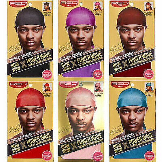 Red by Kiss Bow Wow Power Wave Lit Gold Silky Durag Stylish HD115