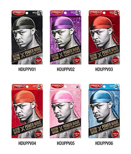 Red by Kiss Bow Wow Power Wave Lit Gold Silky Durag Stylish HD115