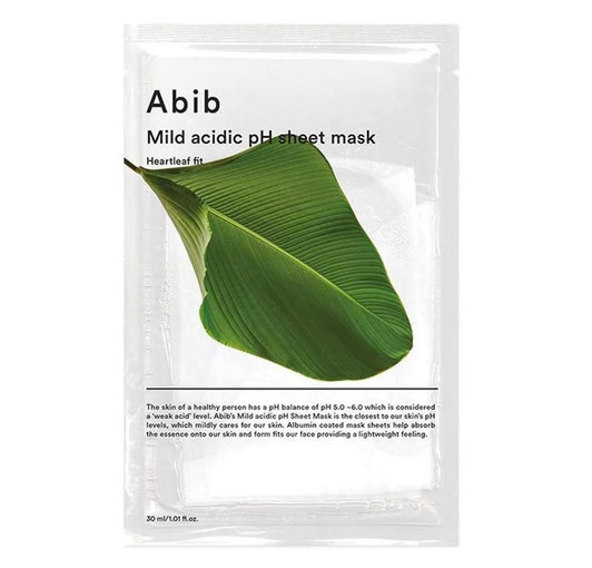 [Abib] Mild acidic pH sheet mask Heartleaf fit
