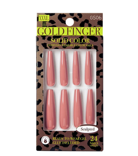 Kiss Gold Finger Sculpted Nail -  LIGHT UP