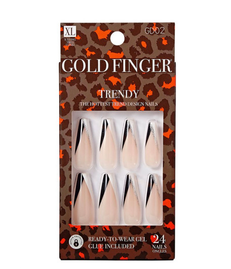 Kiss Gold Finger Trendy Nail - NEVER ENOUGH