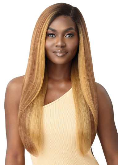 OUTRE HD Transparent Lace Front Wig - Natural Yaki 26"