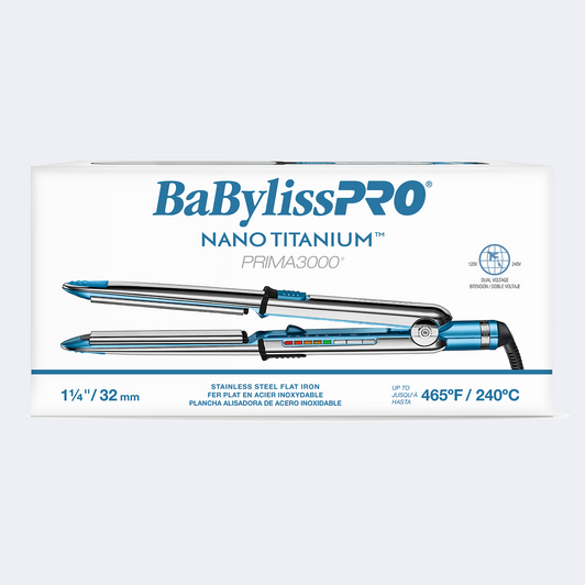 BaBylissPRO Nano Titanium Prima3000 1¼" Ionic Straightener