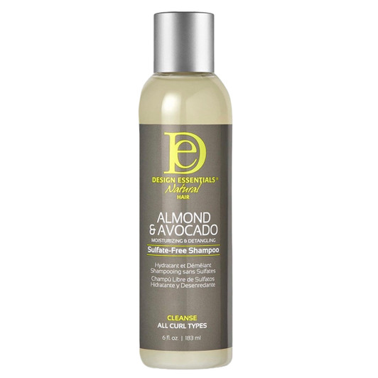 Design Essentials Almond & Avocado Detangling Sulfate Free Shampoo (6 oz)