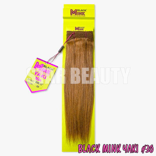 Black Mink Yaki Straight - 30 (10"- 14") Black Mink Yaki Straight - 30 (10"- 14")