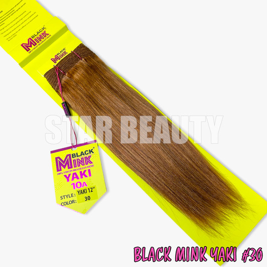 Black Mink Yaki Straight - 30 (10"- 14") Black Mink Yaki Straight - 30 (10"- 14")