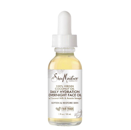 SheaMoisture 100% Extra Virgin Coconut Oil Daily Hydration Overnight Face Oil (1oz)