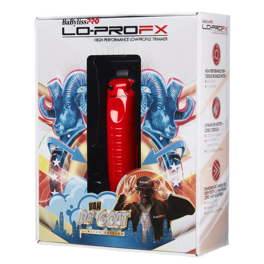 BabylissPro Lo-Pro FX Cordless Trimmer - Limited Edition Influencer Collection - Van DA' Goat (FX726RI)