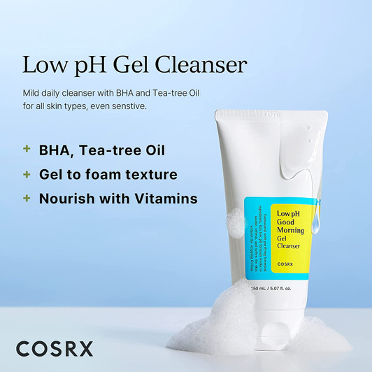 COSRX Low pH Good Morning Gel Cleanser (5.07 oz)