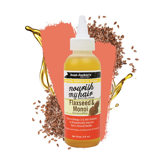 Aunt Jackie's Natural Growth Oil Blends Nourish My Hair Flaxseed and Monoi