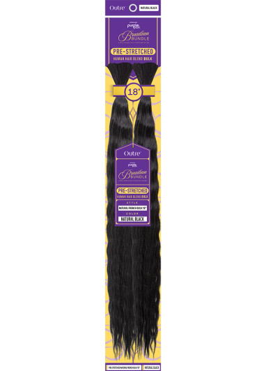 OUTRE Purple Brazilian Pre-Stretched Natural French Bulk (18"- 24")