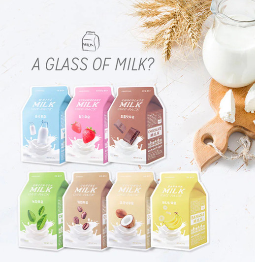 [A'PIEU] Milk One Pack Mask (Green Tea)