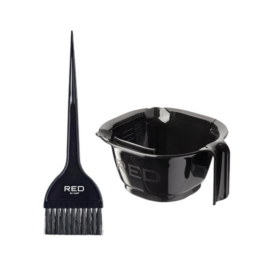 RED  Dye Bowl with Dye Brush