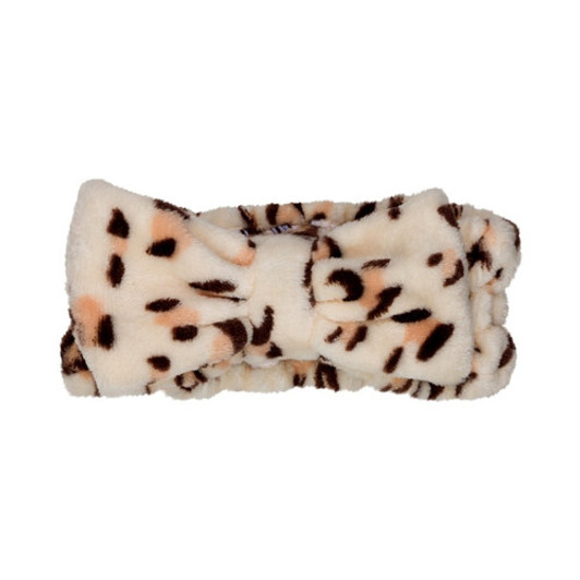 CALA Plush Headband Duo (Beige/Leopard)