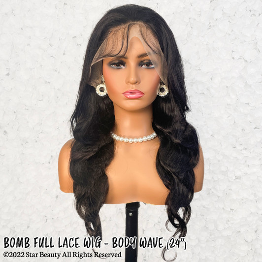 BOMB HAIR 100% Human Hair Full Lace Wig - Body Wave BOMB HAIR 100% Human Hair Full Lace Wig - Body Wave