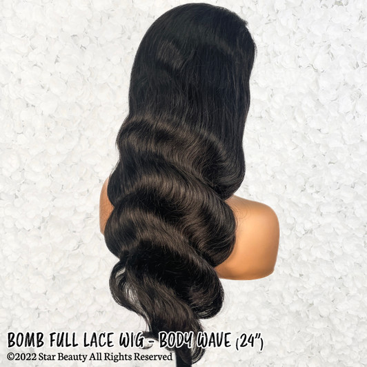 BOMB HAIR 100% Human Hair Full Lace Wig - Body Wave BOMB HAIR 100% Human Hair Full Lace Wig - Body Wave