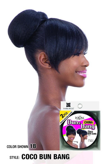 SHAKE N GO Freetress Equal Bun & Bang 2PCS - Coco Bun Bang