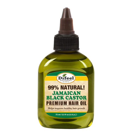 Difeel 99% Natural Premium Hair Oil - Jamaican Black Castor Oil (2.5 oz)