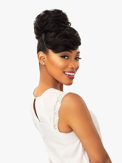 SENSATIONNEL Bun with Bangs Carla