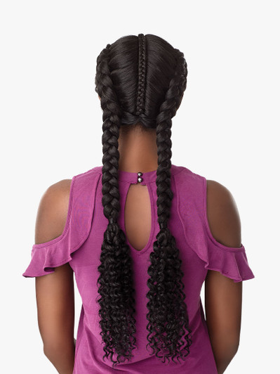 SENSATIONNEL Cloud 9 Swiss Lace Wig - BOHEMIAN DUTCH BRAID